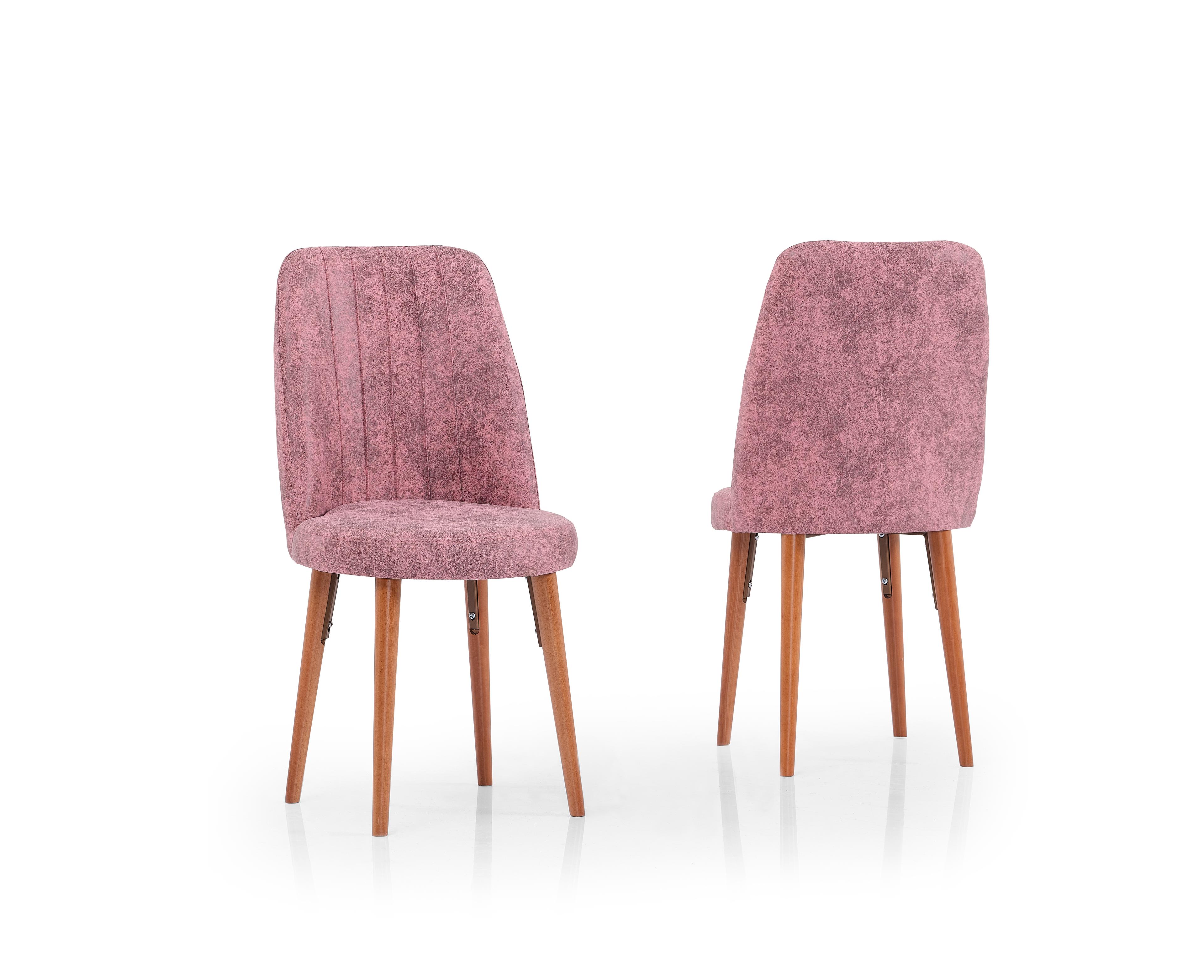 Olesivo Oval Gold Chair - Pink