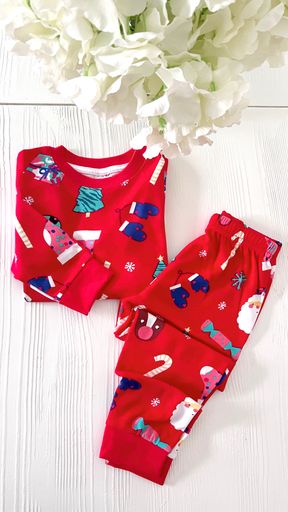 YILBAŞI TEMALI UNİSEX PİJAMA TAKIMI | KIZ | ERKEK