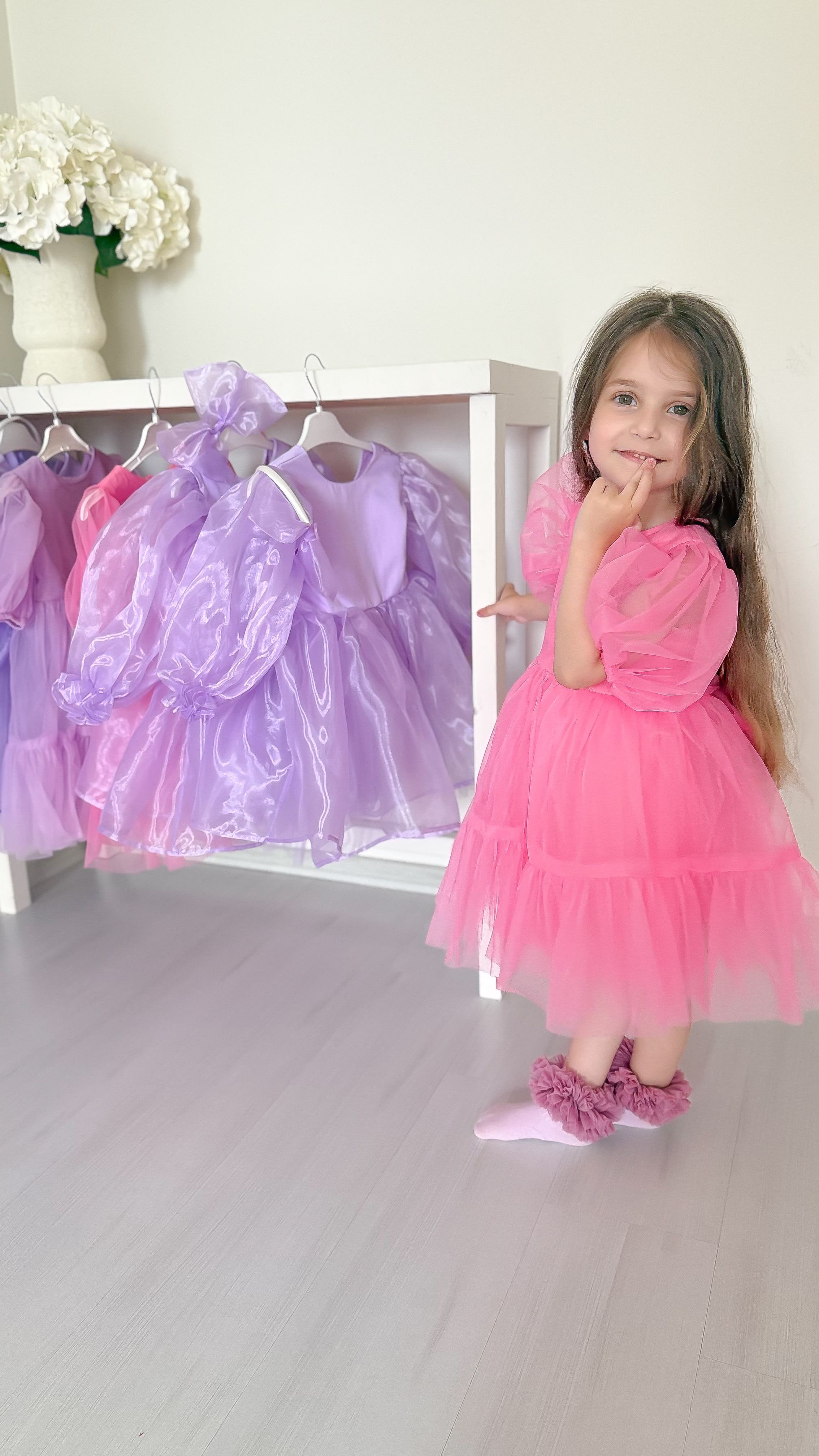 PEMBE KARPUZ KOL ELBİSE
