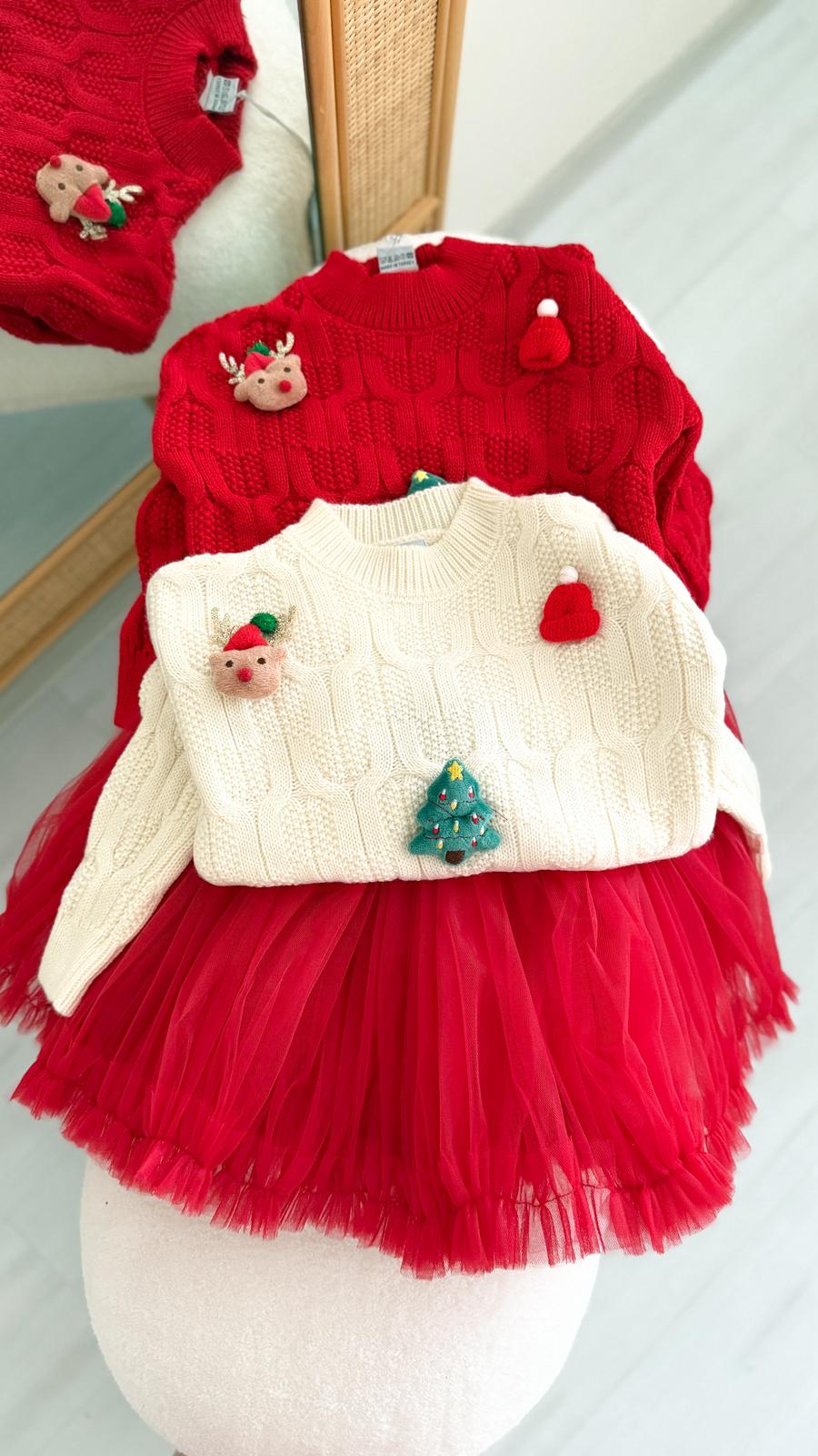 YILBAŞI KAZAK - Krem