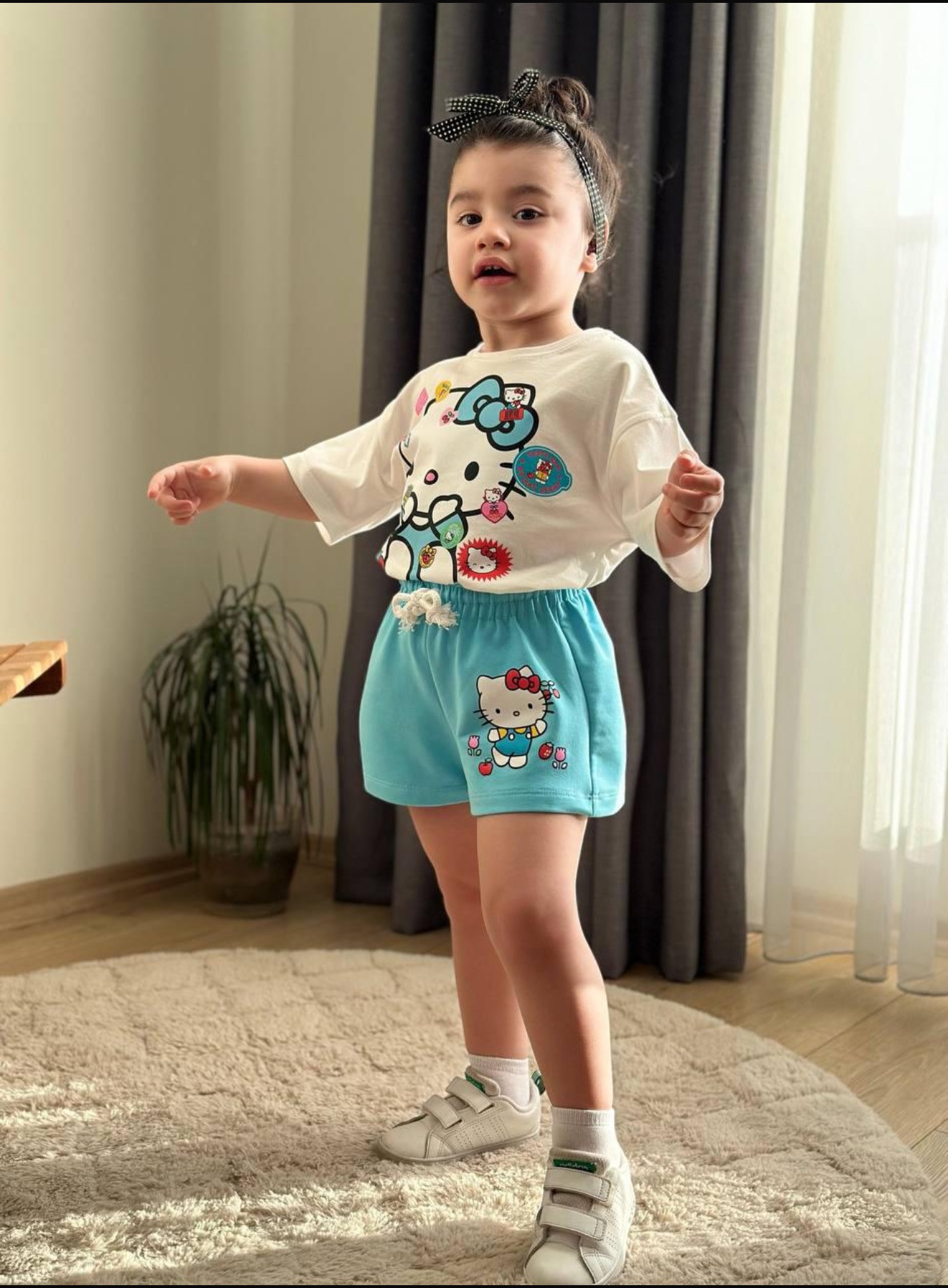 ŞORTLU HELLOKİTTY TAKIM TURKUAZ