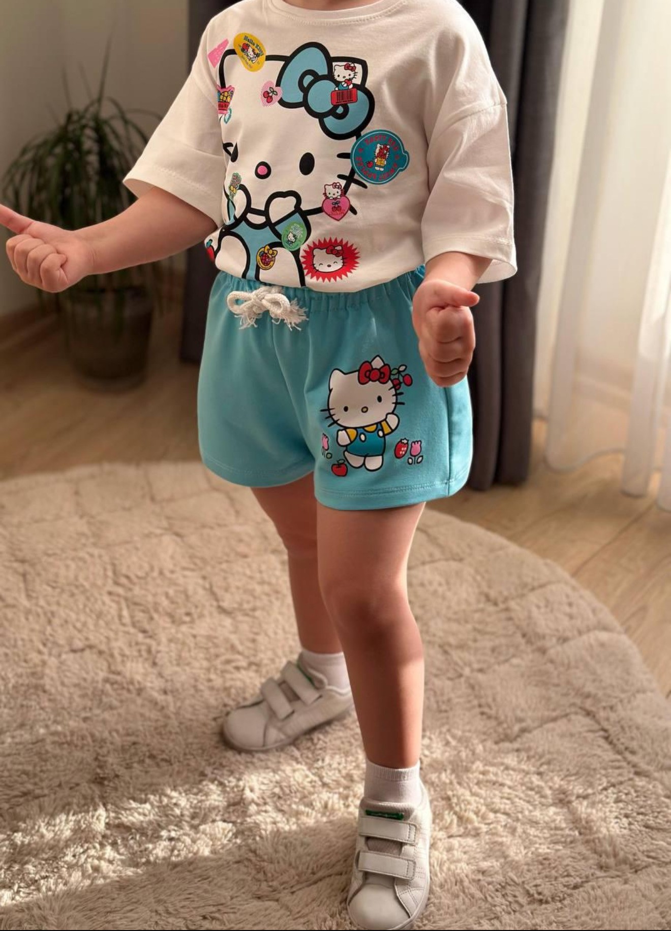 ŞORTLU HELLOKİTTY TAKIM TURKUAZ