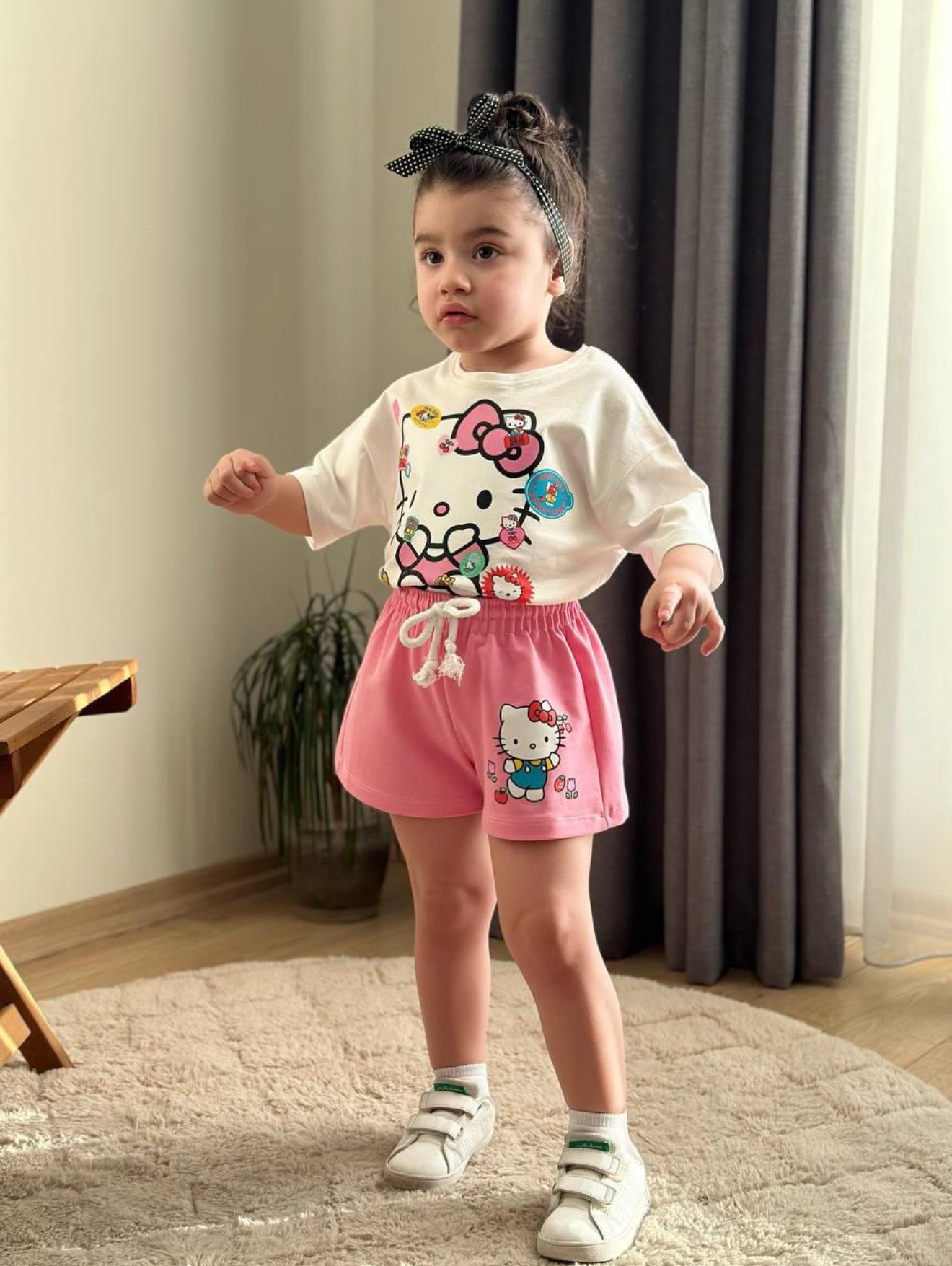 ŞORTLU HELLOKİTTY TAKIM PEMBE