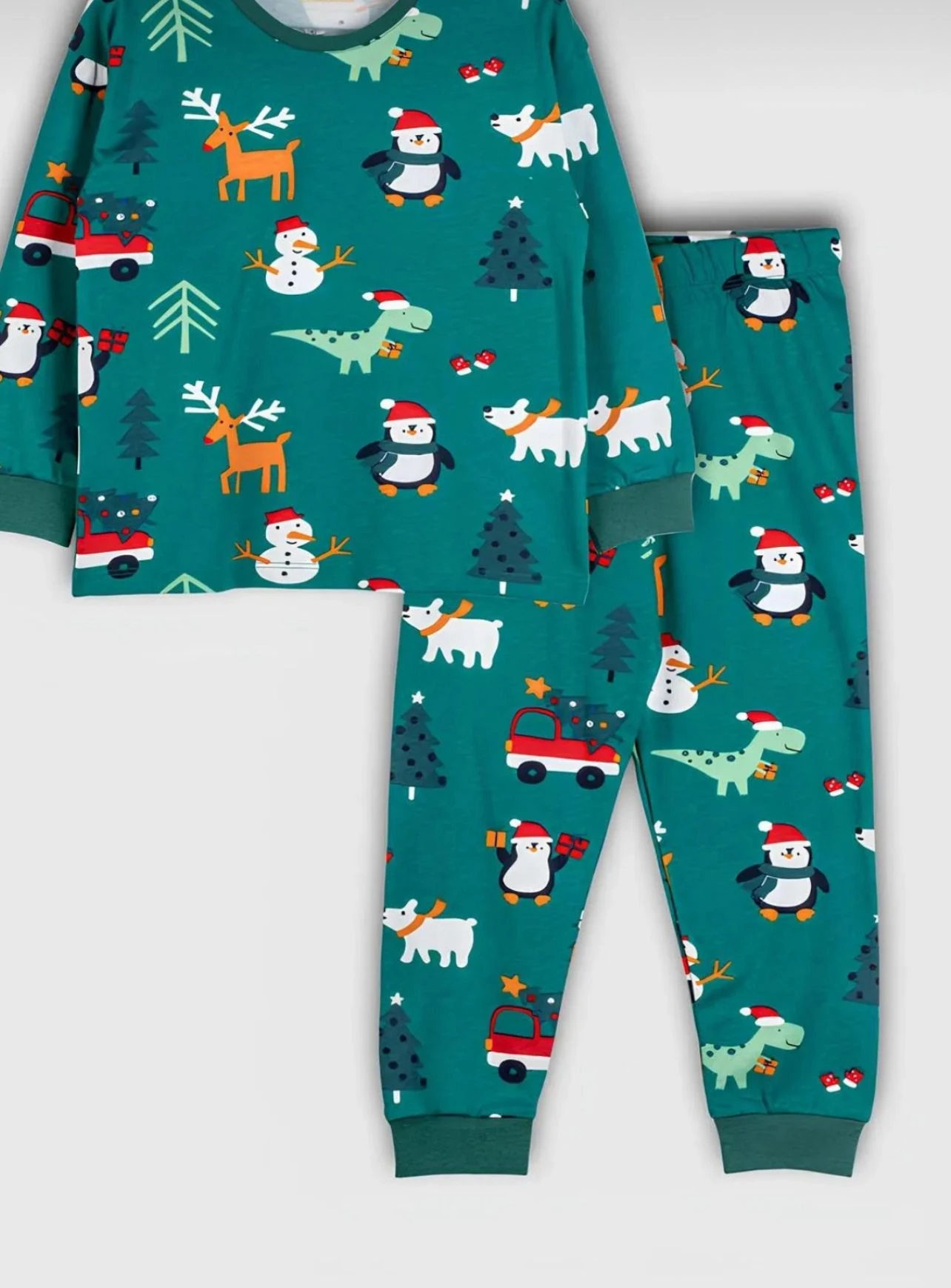 KARDAN ADAMLI YEŞİL PİJAMA(UNİSEX)