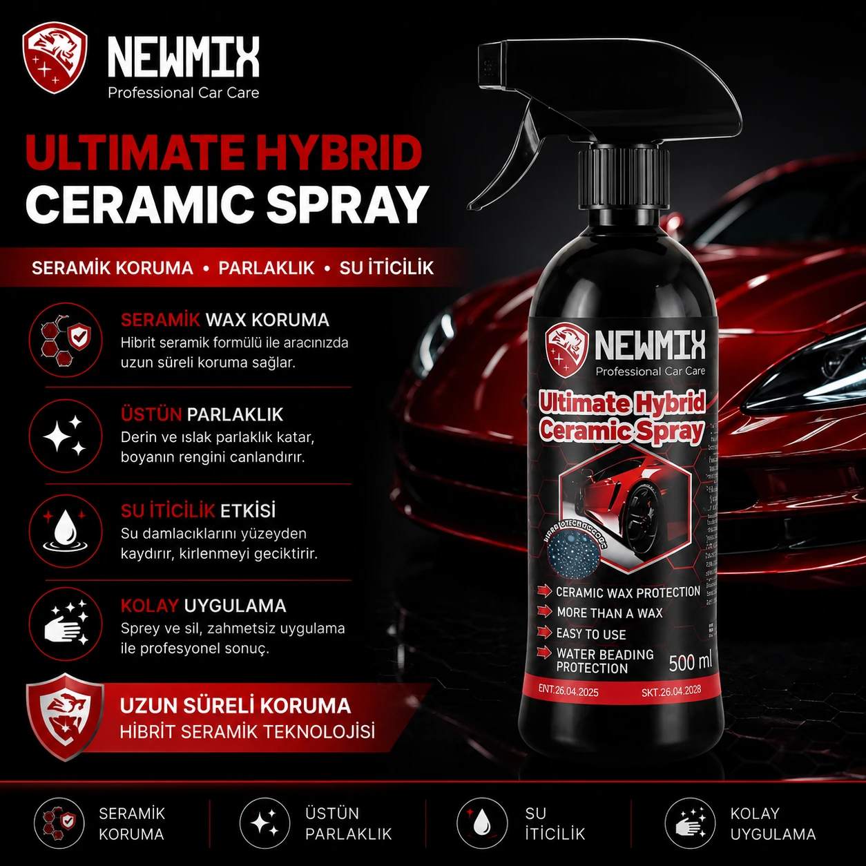 Newmix Ultimate Hybrid Ceramic Spray 450ml