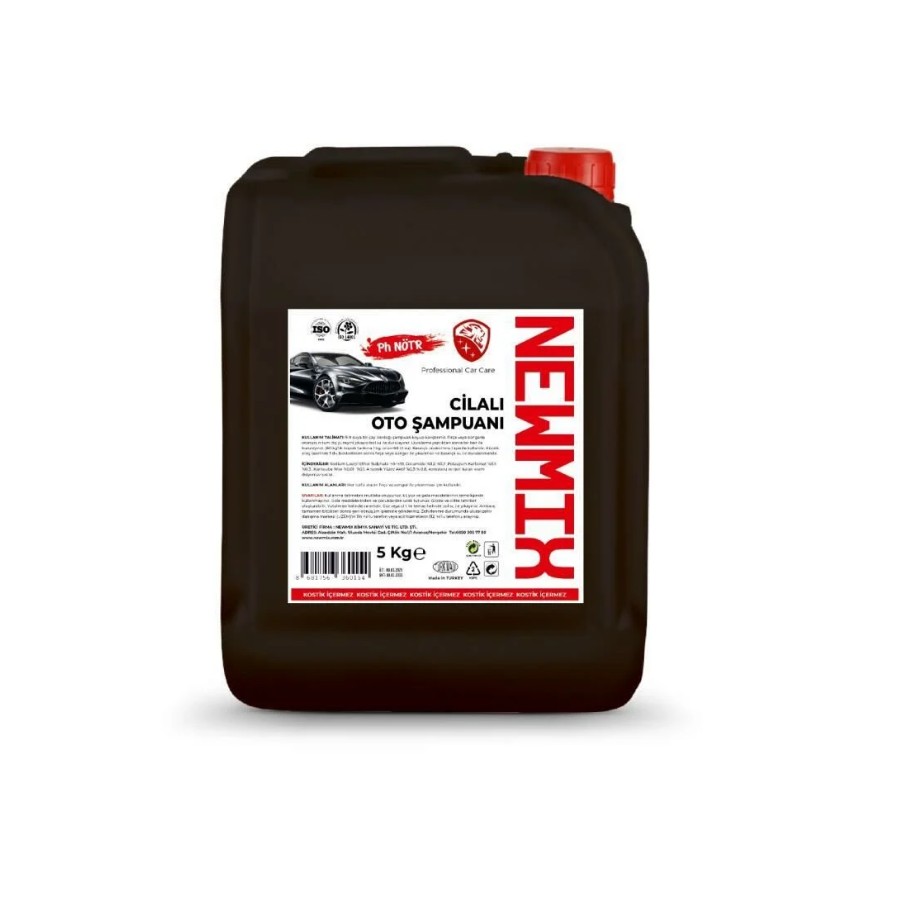 Newmix Ph Nötr Cilalı Fırçalı Oto Şampuanı 5 kg