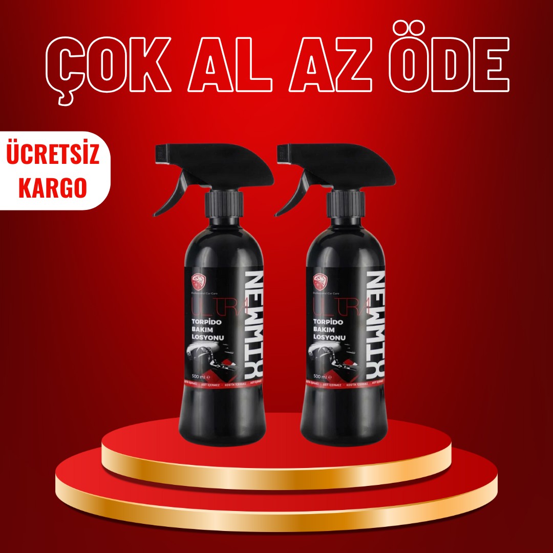 2 Adet Torpido Bakım Losyonu 500 Ml