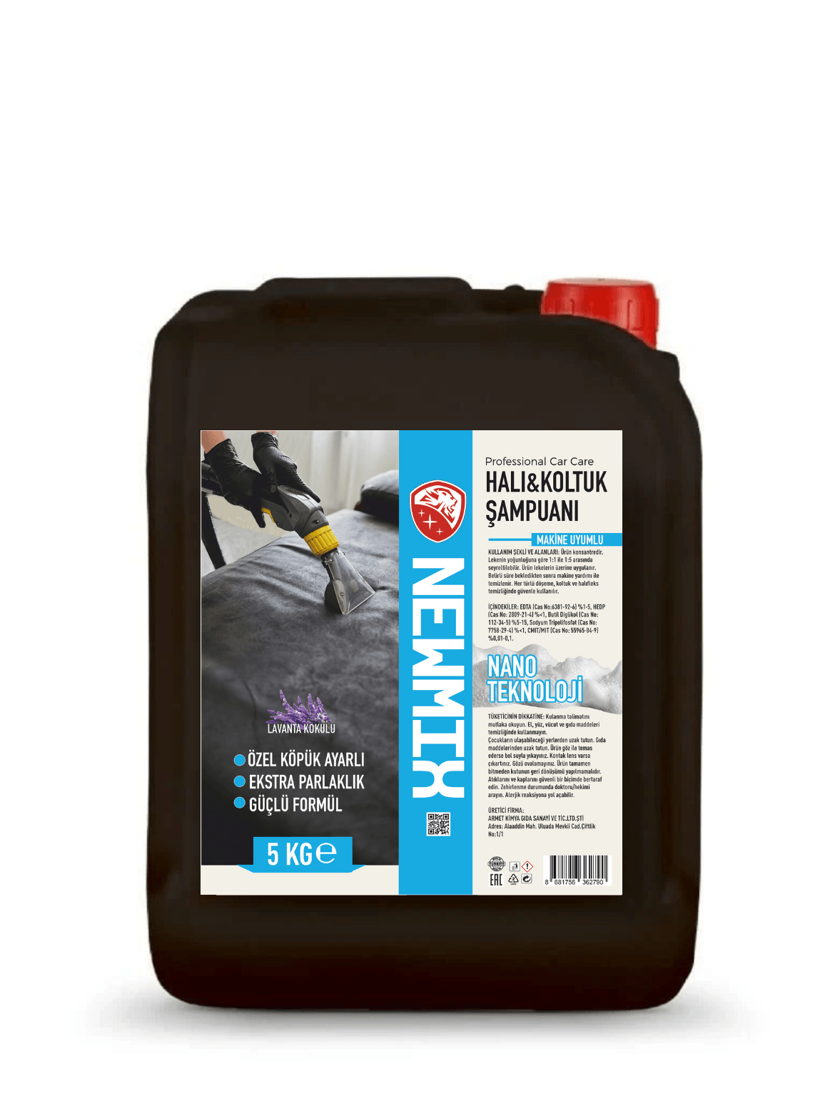 Newmix Halı&Koltuk Şampuanı 5 Kg (Makinede Yıkama)