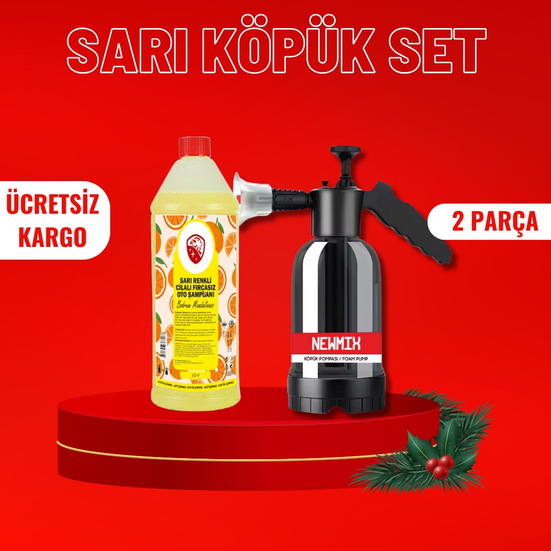 Sarı Köpük Set