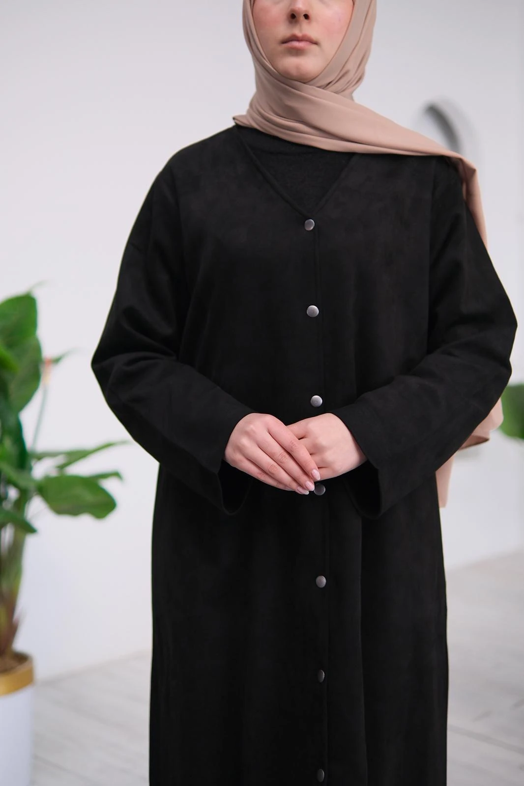 MİLENA SÜET FERACE - Siyah