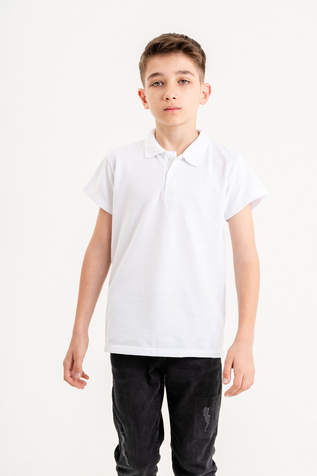 Erkek Çocuk Pike Kısa Kollu Polo Yaka Tişört