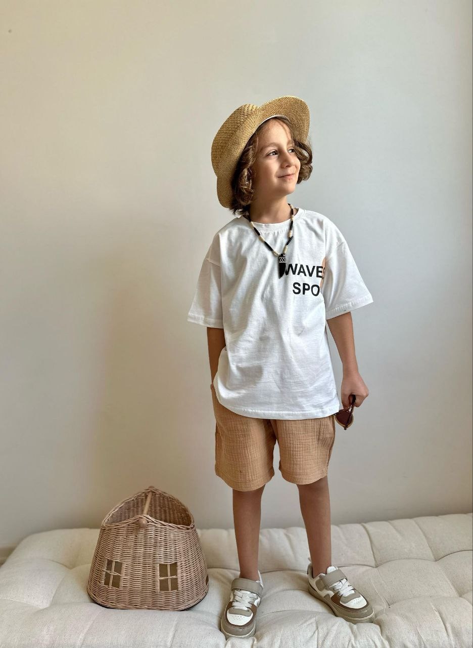 Erkek Çocuk T-shirt- Şort 2li Takım
