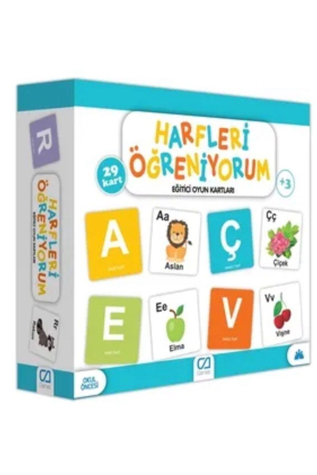 HARFLERİ ÖĞRENİYORUM EĞİTİCİOYUN KARTLARI, 29 KART, +3 YAŞ