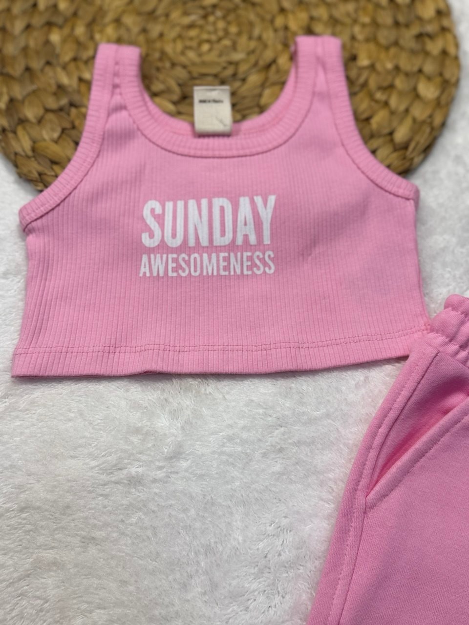 Kız Çocuk Spor Crop Alt Üst Takım