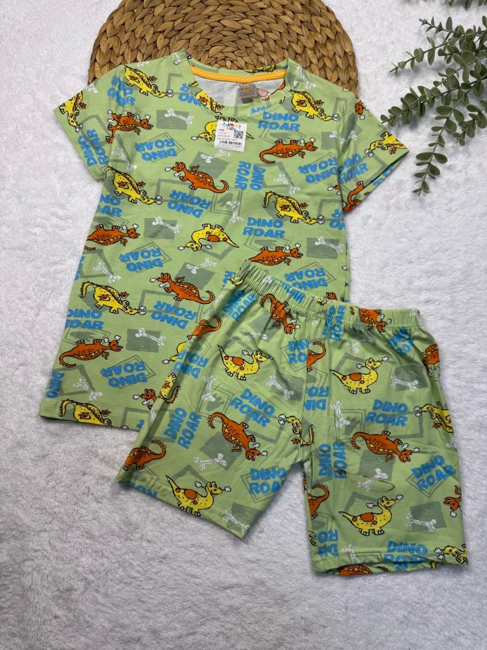 Erkek Çocuk %100 Pamuk Şortlu Pijama Takımı