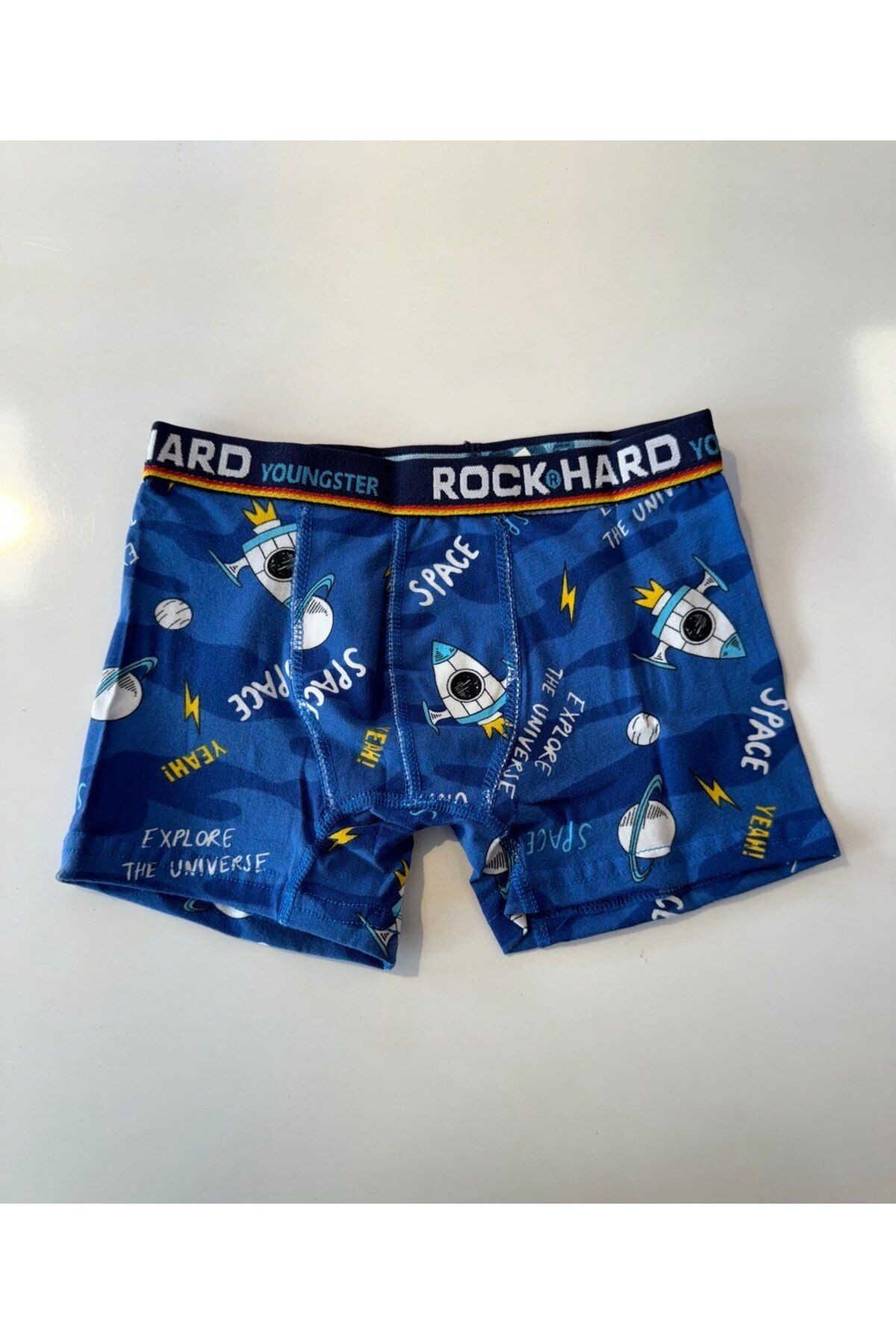 Rock Hard Erkek Cocuk Empirme Boxer 5 Adet