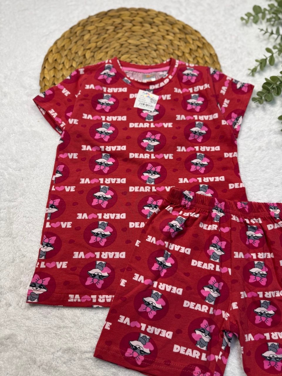 Kız Çocuk %100 Pamuk Şortlu Pijama Takımı
