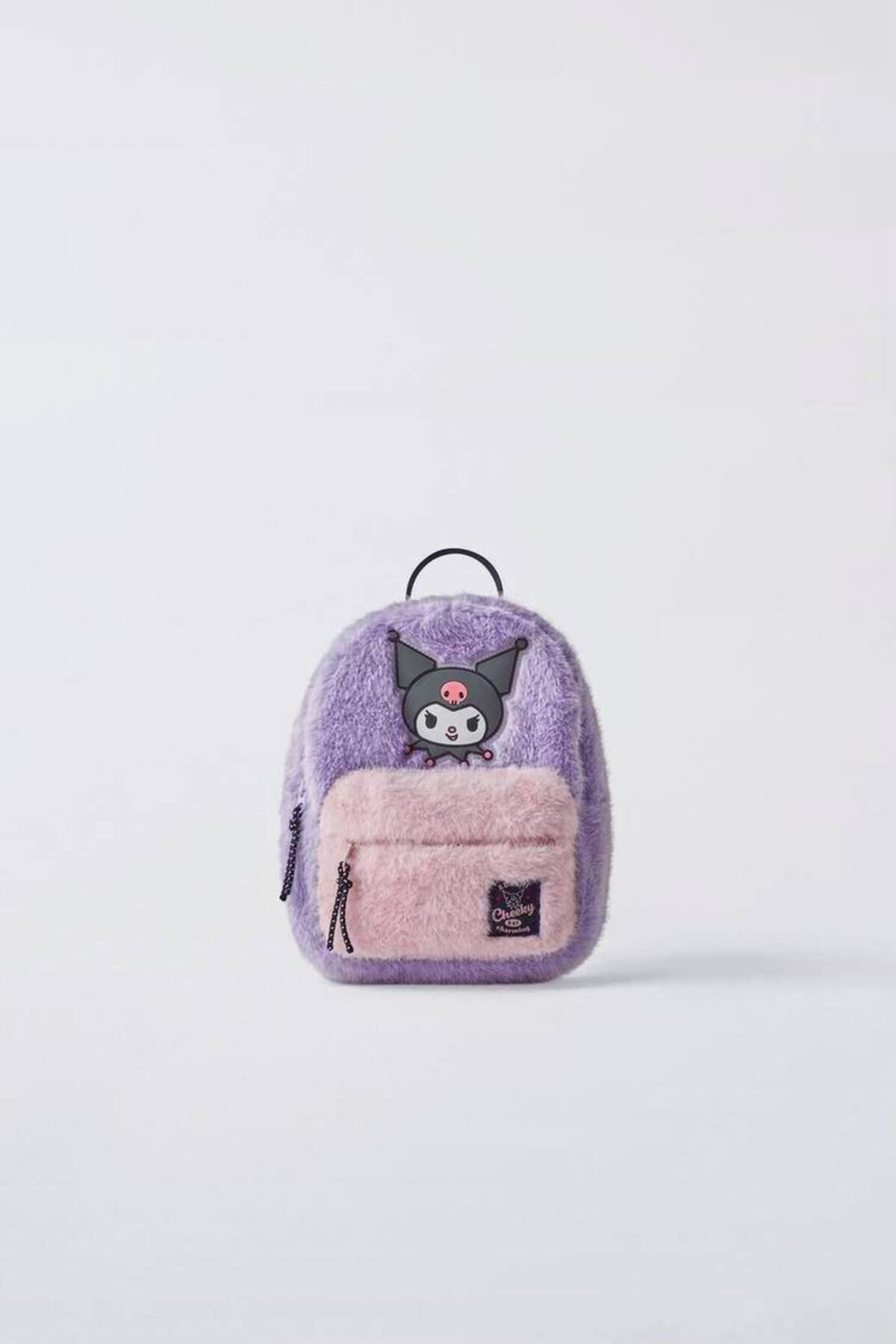 Kuromi Karakterli Peluş Kız Çocuk Çanta