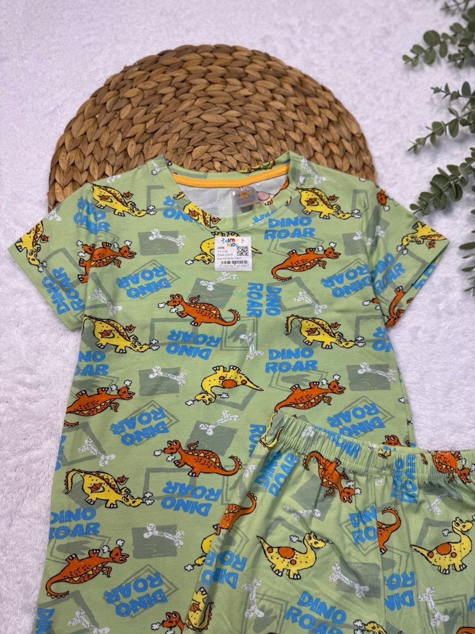 Erkek Çocuk %100 Pamuk Şortlu Pijama Takımı