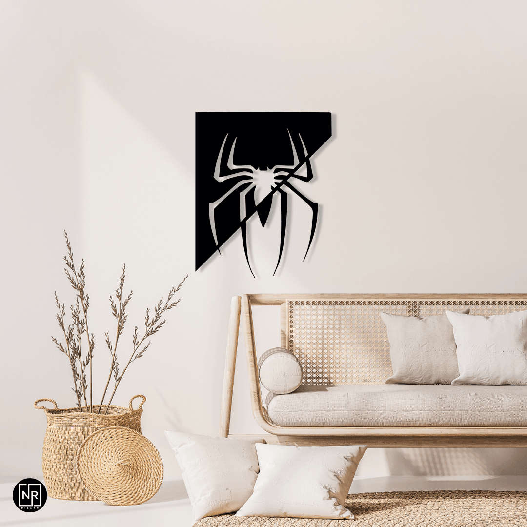 Spider Decorative Metal Wall Painting