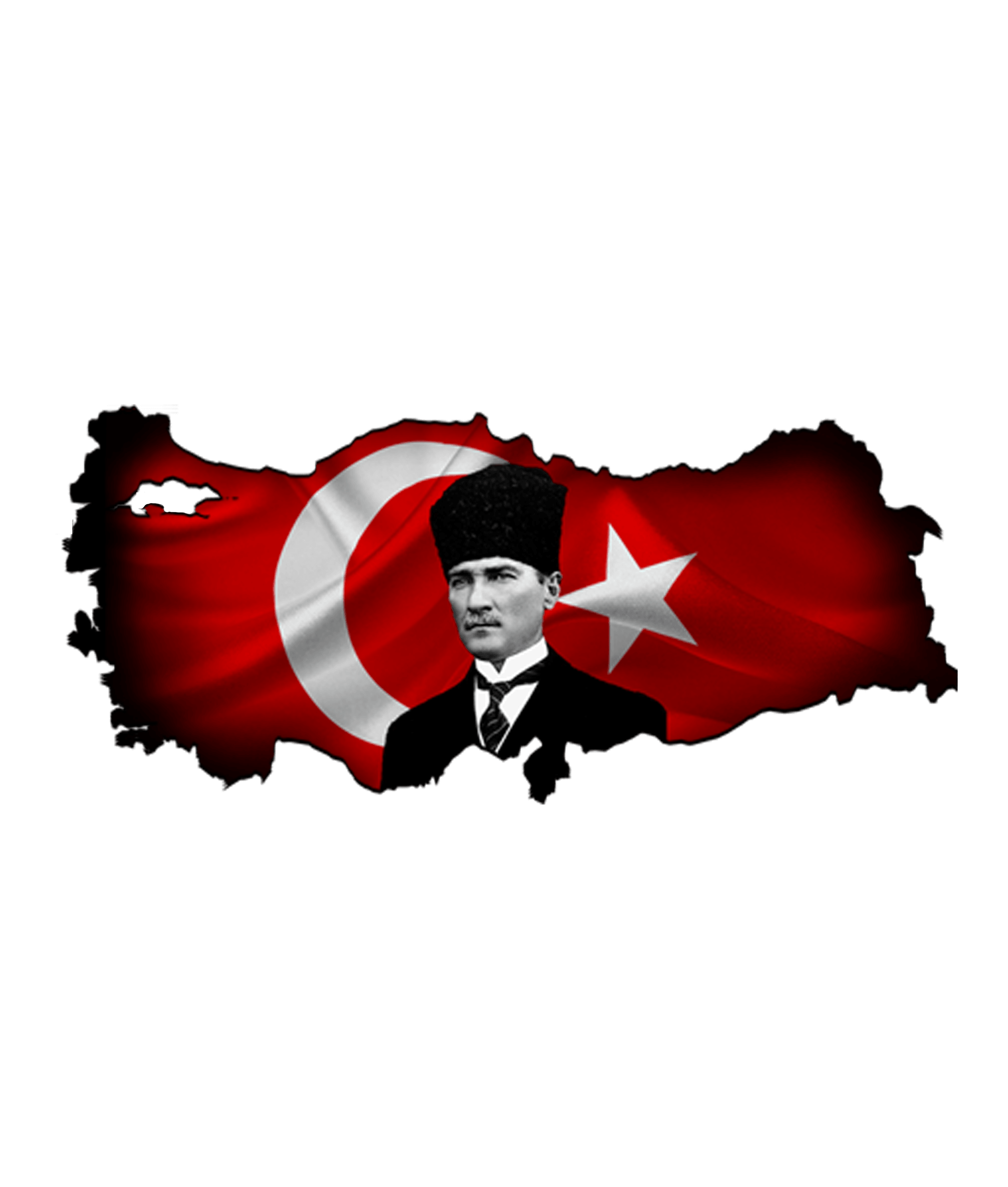 Dekoratives Metallwandbild mit Atatürk-Porträt