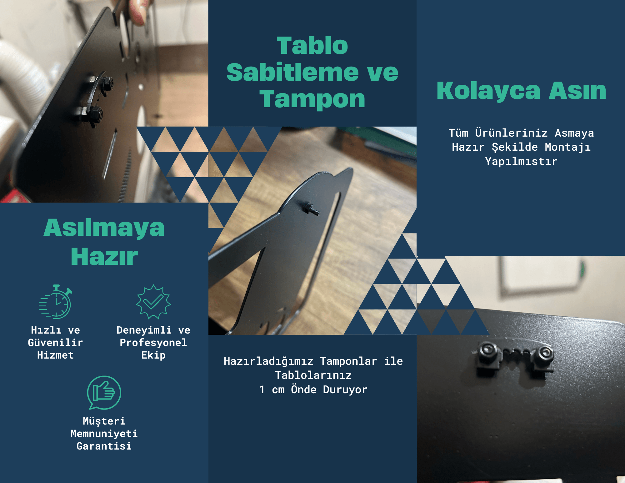 Dağ Motifli Metal Tablo