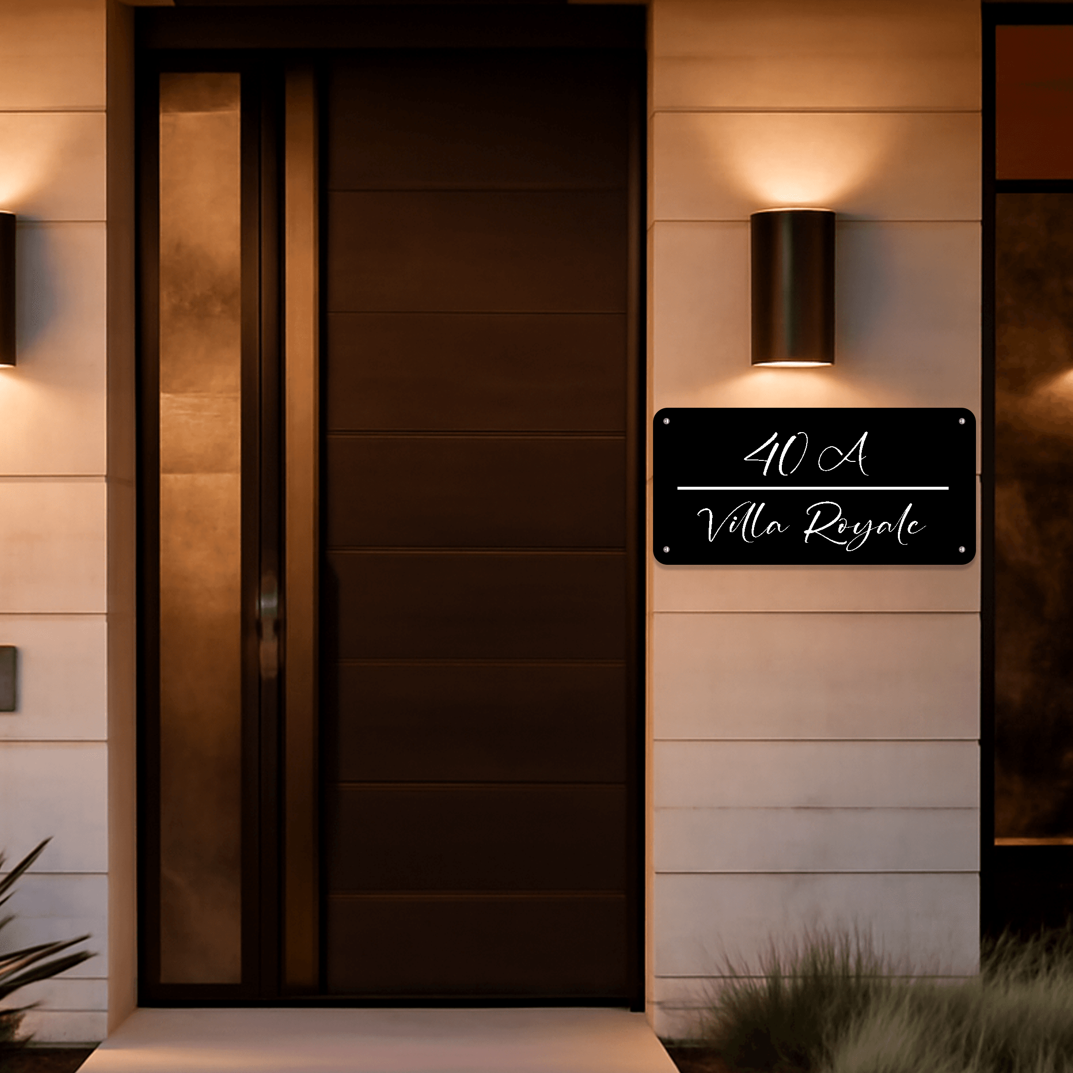 Personalized Address Sign Metal Design