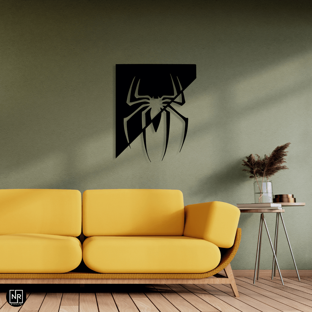 Spider Decorative Metal Wall Painting