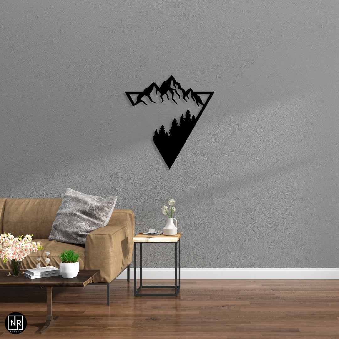 Doğanın İzleri Metal Tablosu