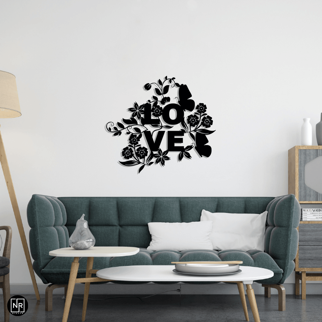 Love Decorative Metal Wall Painting