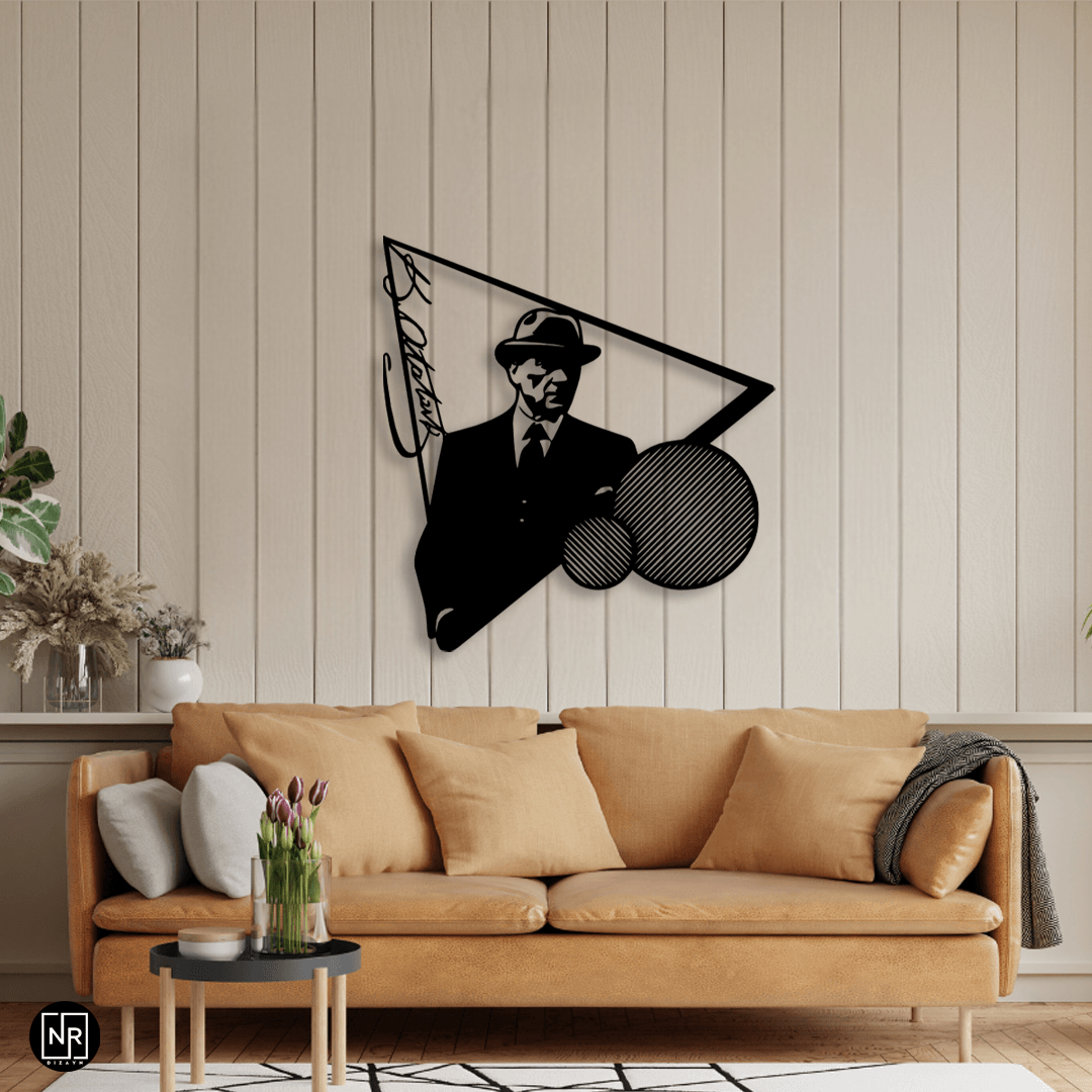 Atatürk Portrait Decorative Metal Wall Art