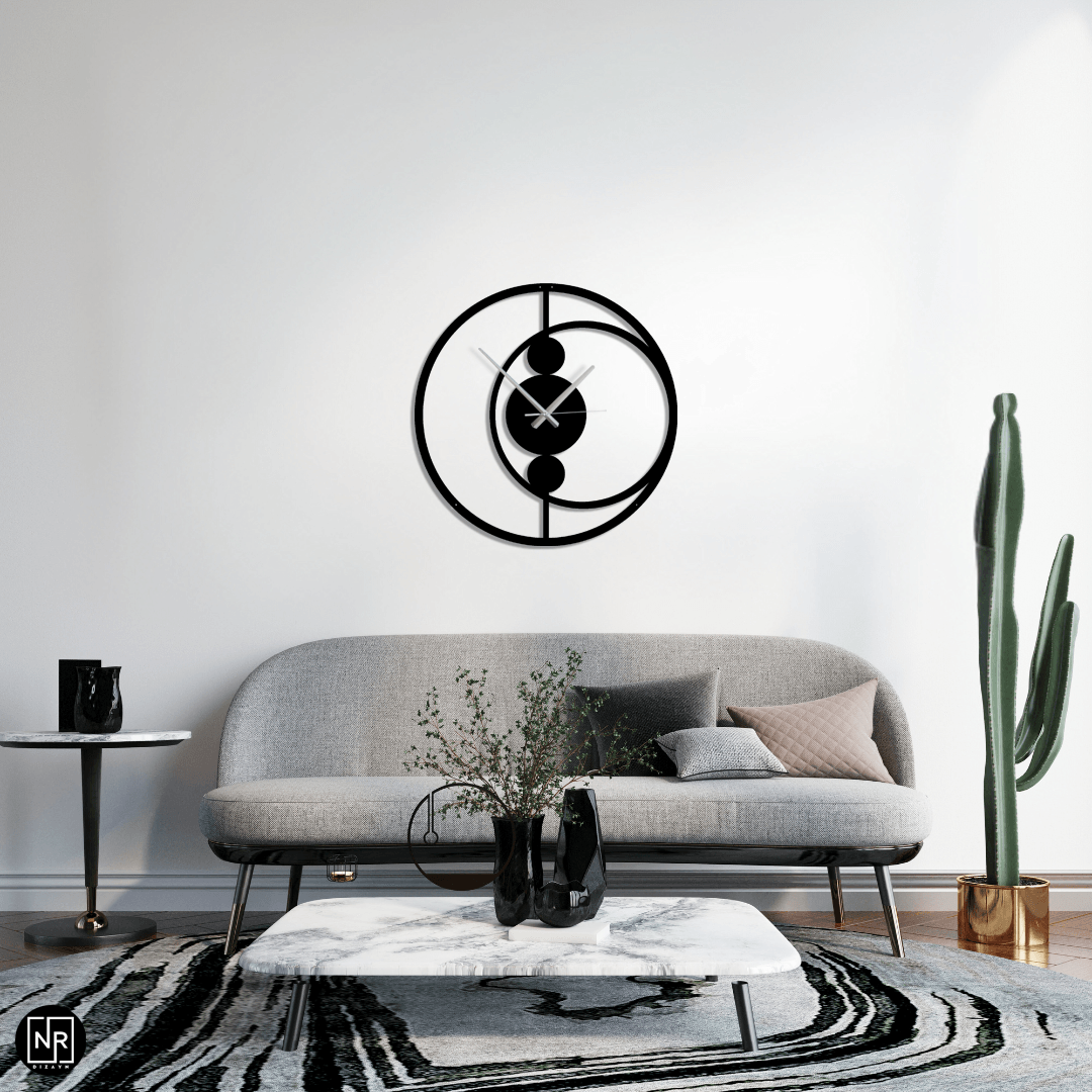 Eclipse Time Metal Duvar Saati