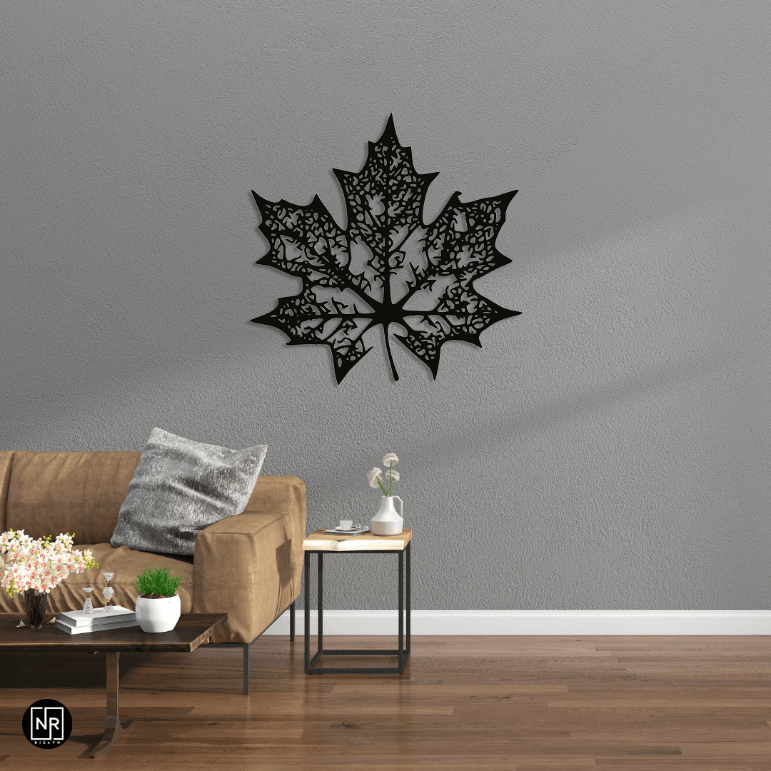 Leaf Decorative Metal Painting