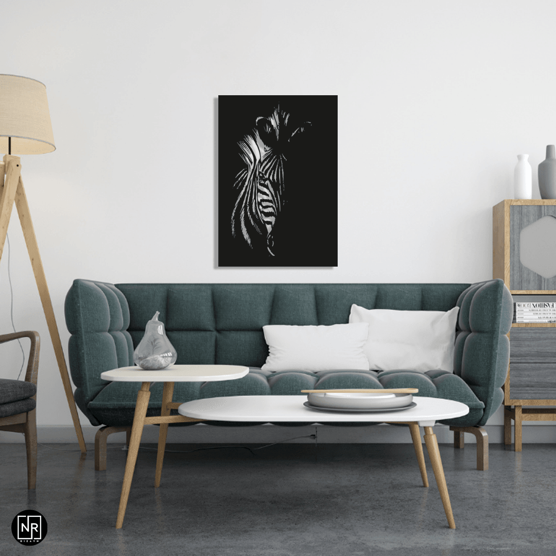 Zebra Decorative Metal Painting