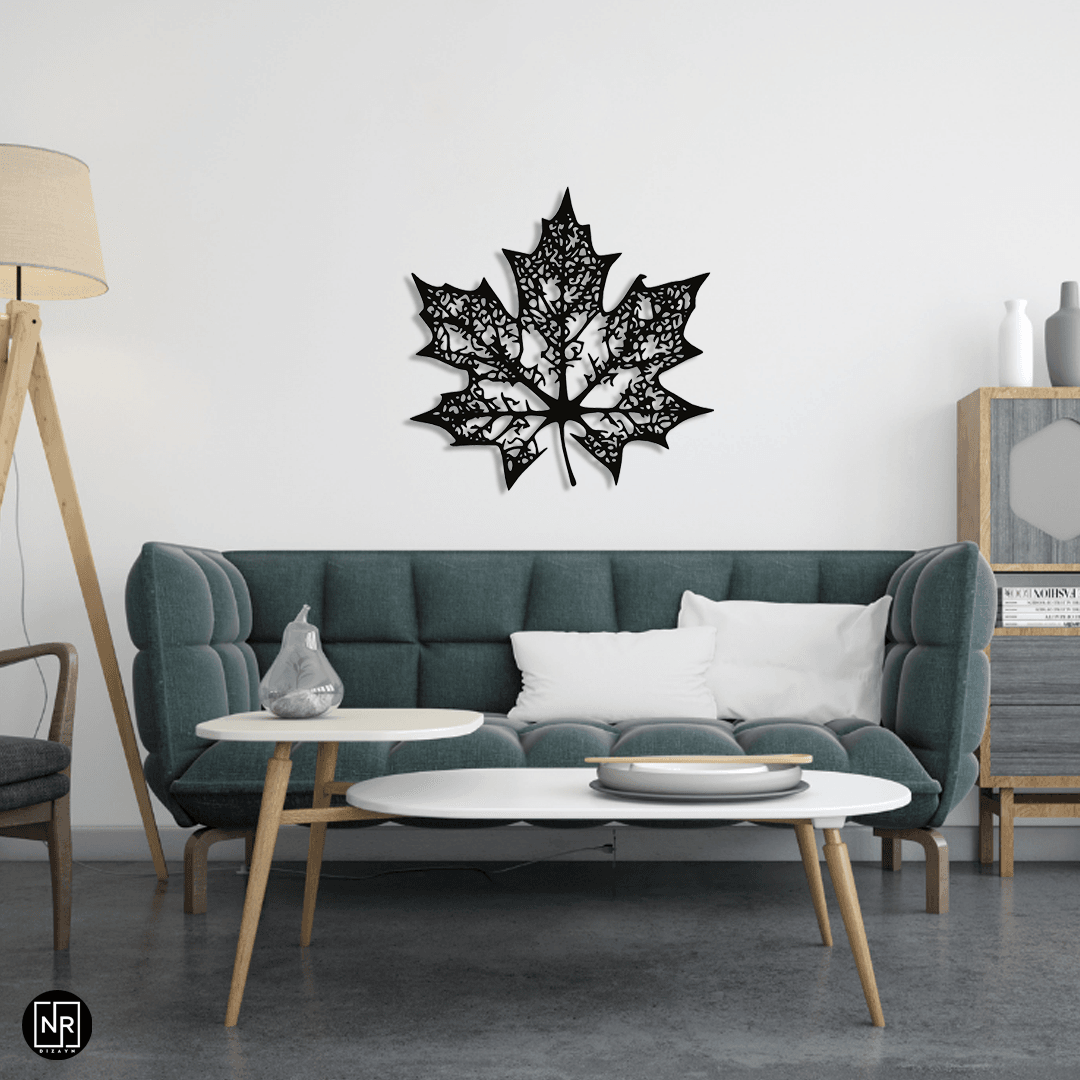 Leaf Decorative Metal Painting