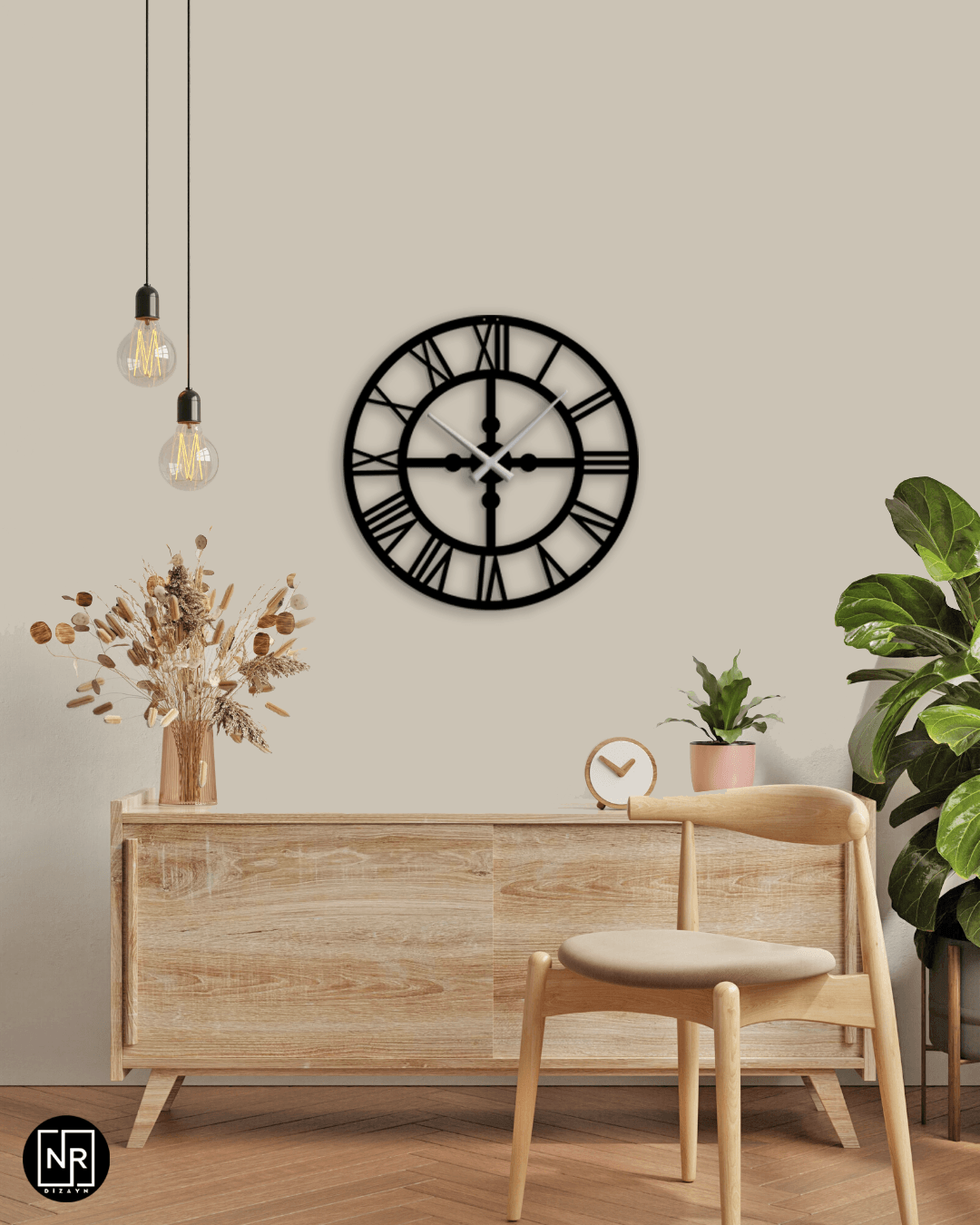 Decorative Metal Wall Clock