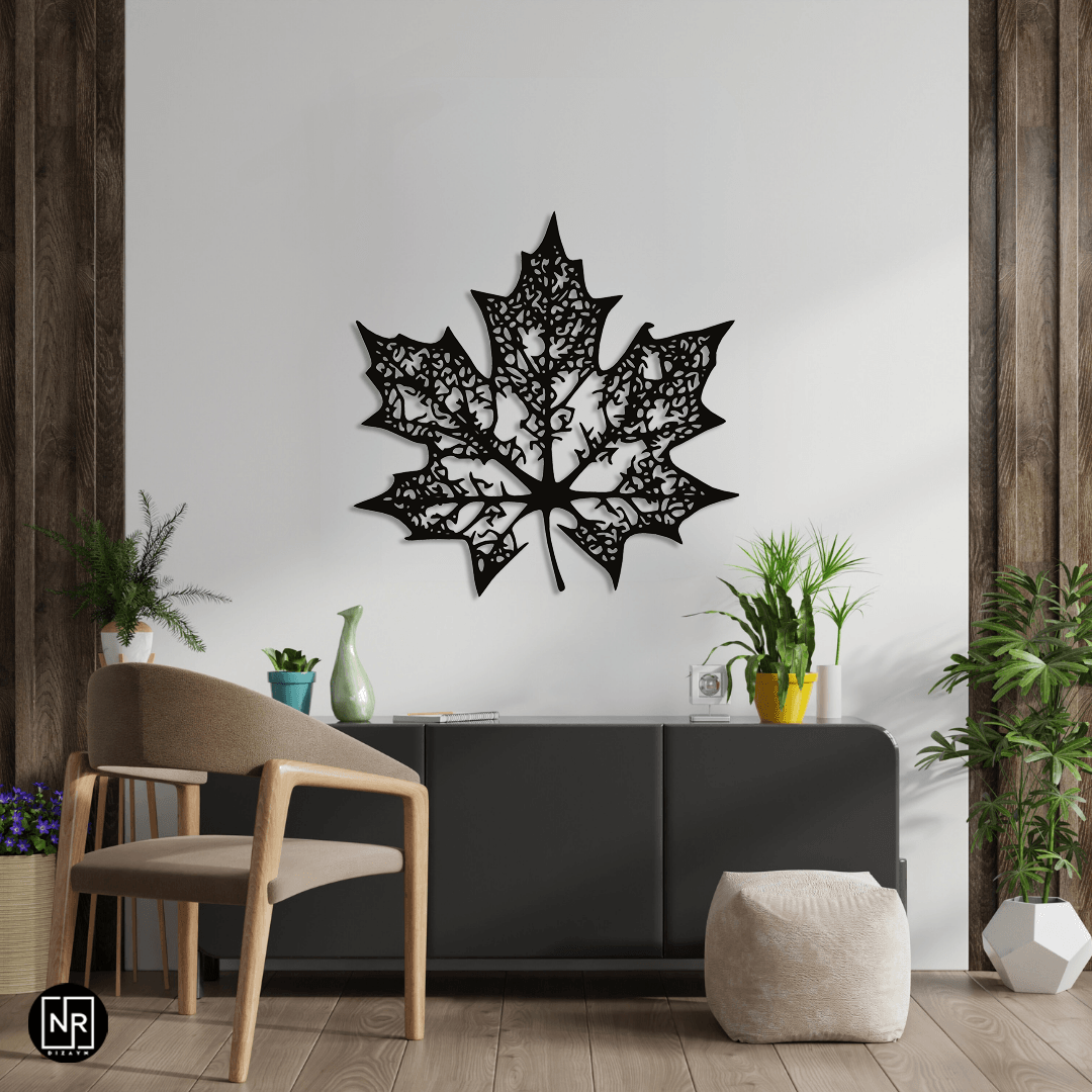 Leaf Decorative Metal Painting