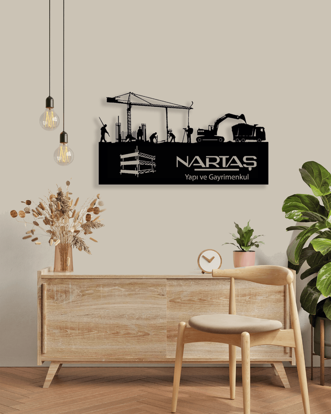 Construction and Real Estate Personalized Design Metal Wall Painting