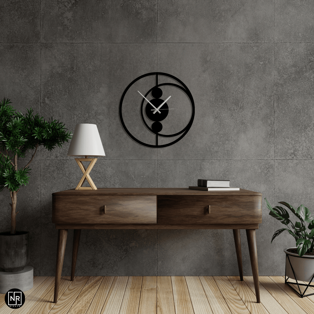 Eclipse Time Metal Duvar Saati