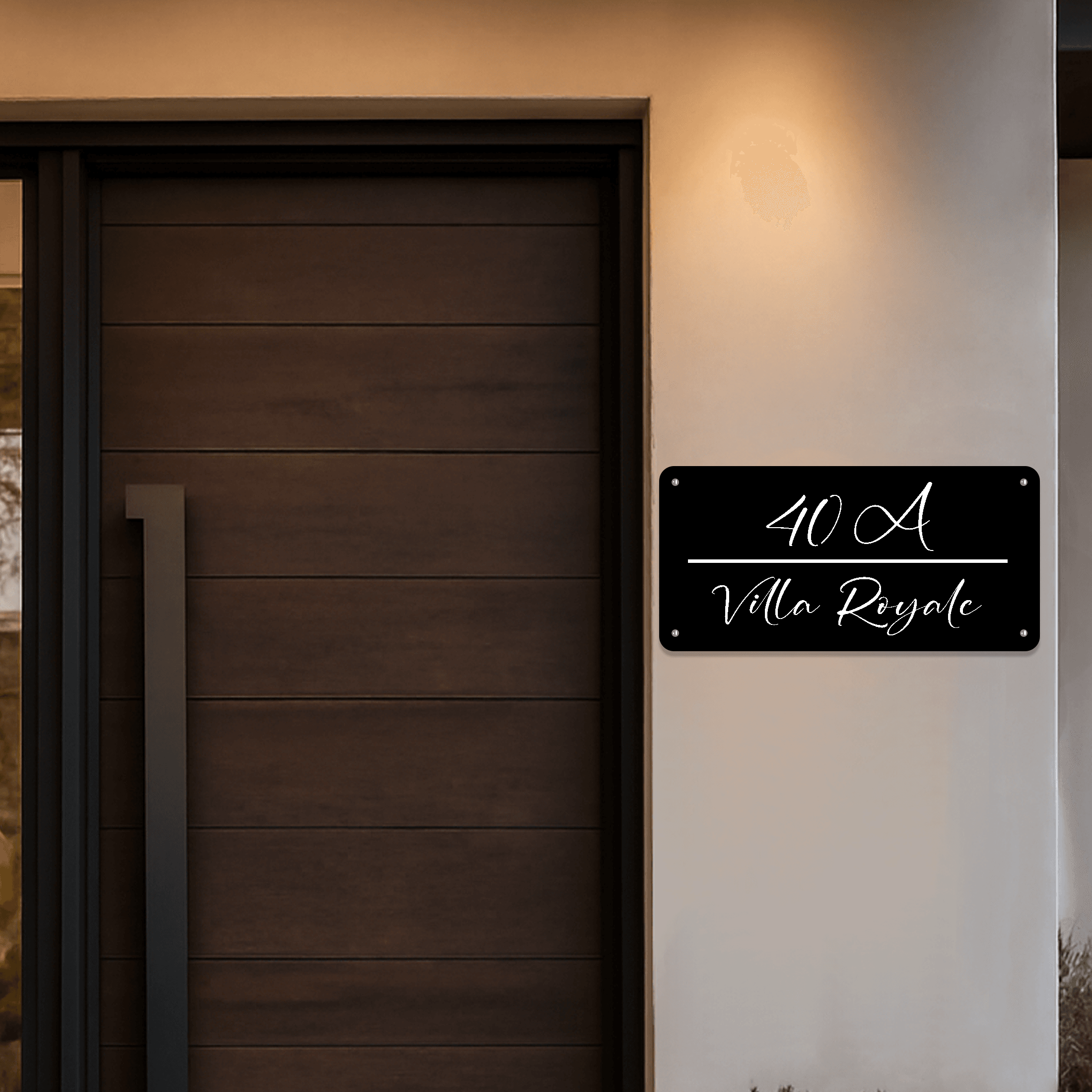 Personalized Address Sign Metal Design