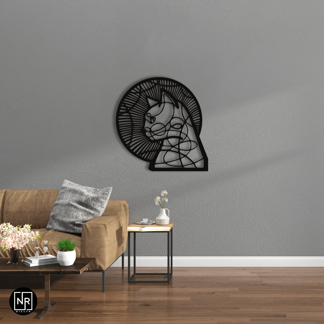 Cat Decorative Metal Wall Painting