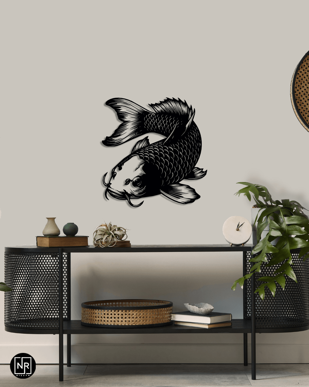 Goldfish Decorative Metal Wall Painting