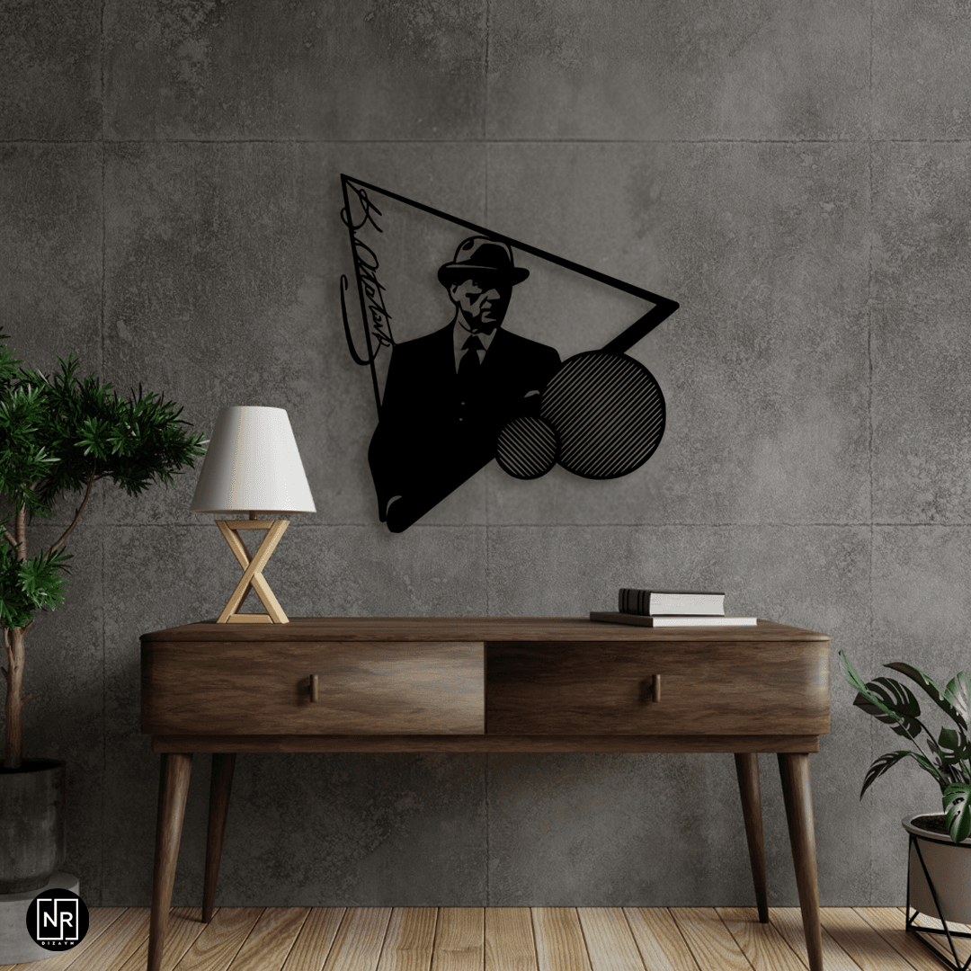 Atatürk Portrait Decorative Metal Wall Art