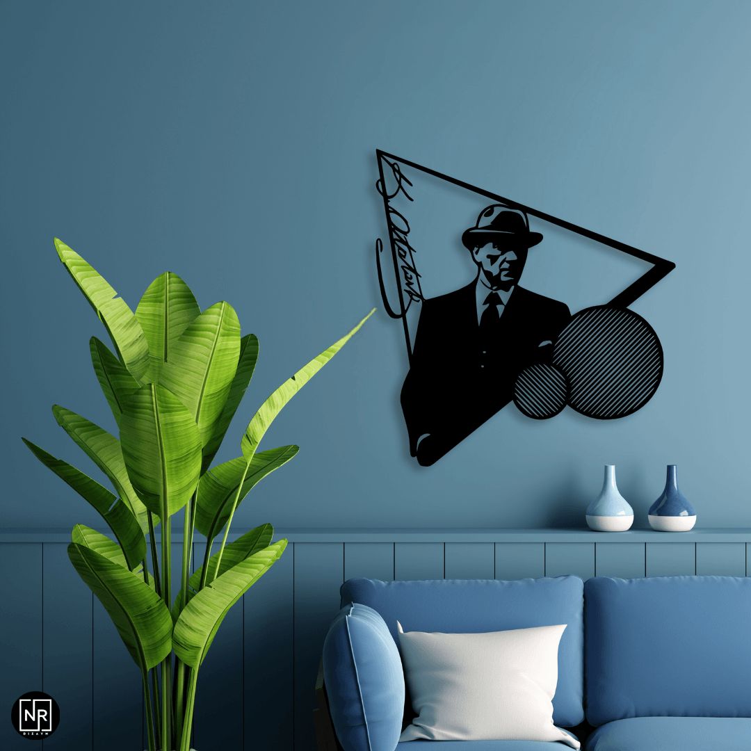 Atatürk Portrait Decorative Metal Wall Art