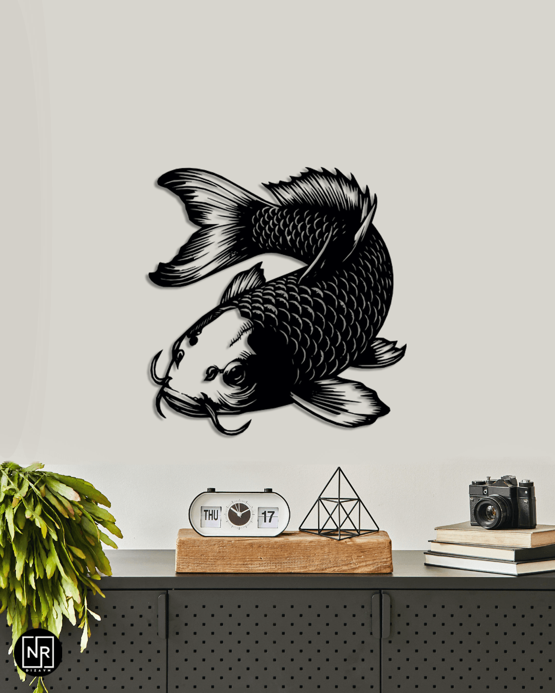 Goldfish Decorative Metal Wall Painting