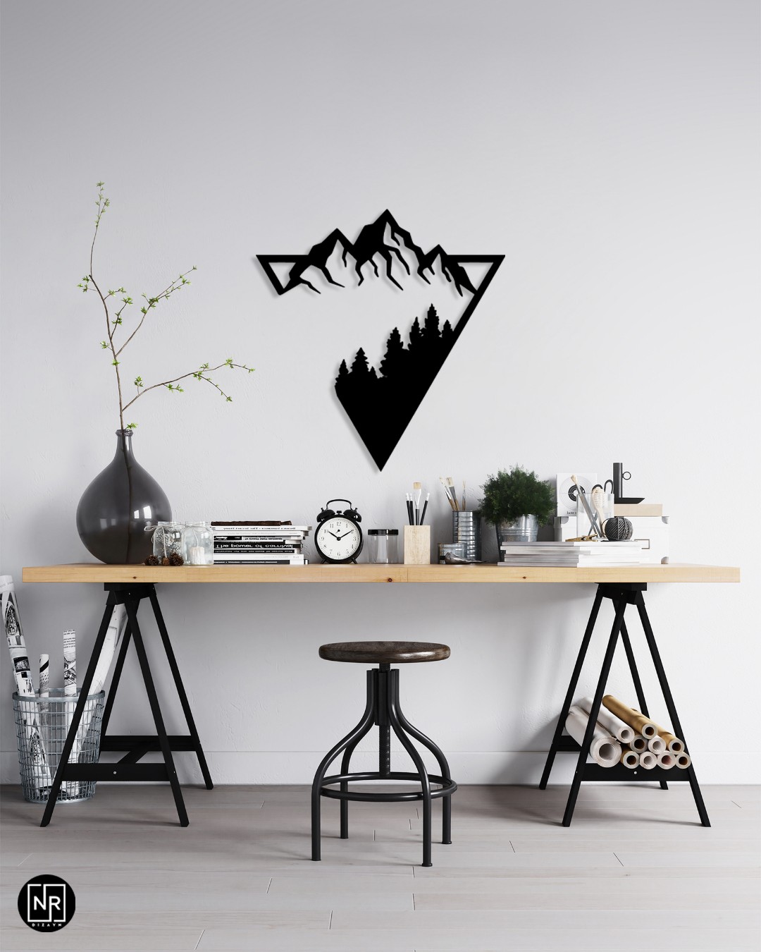 Doğanın İzleri Metal Tablosu