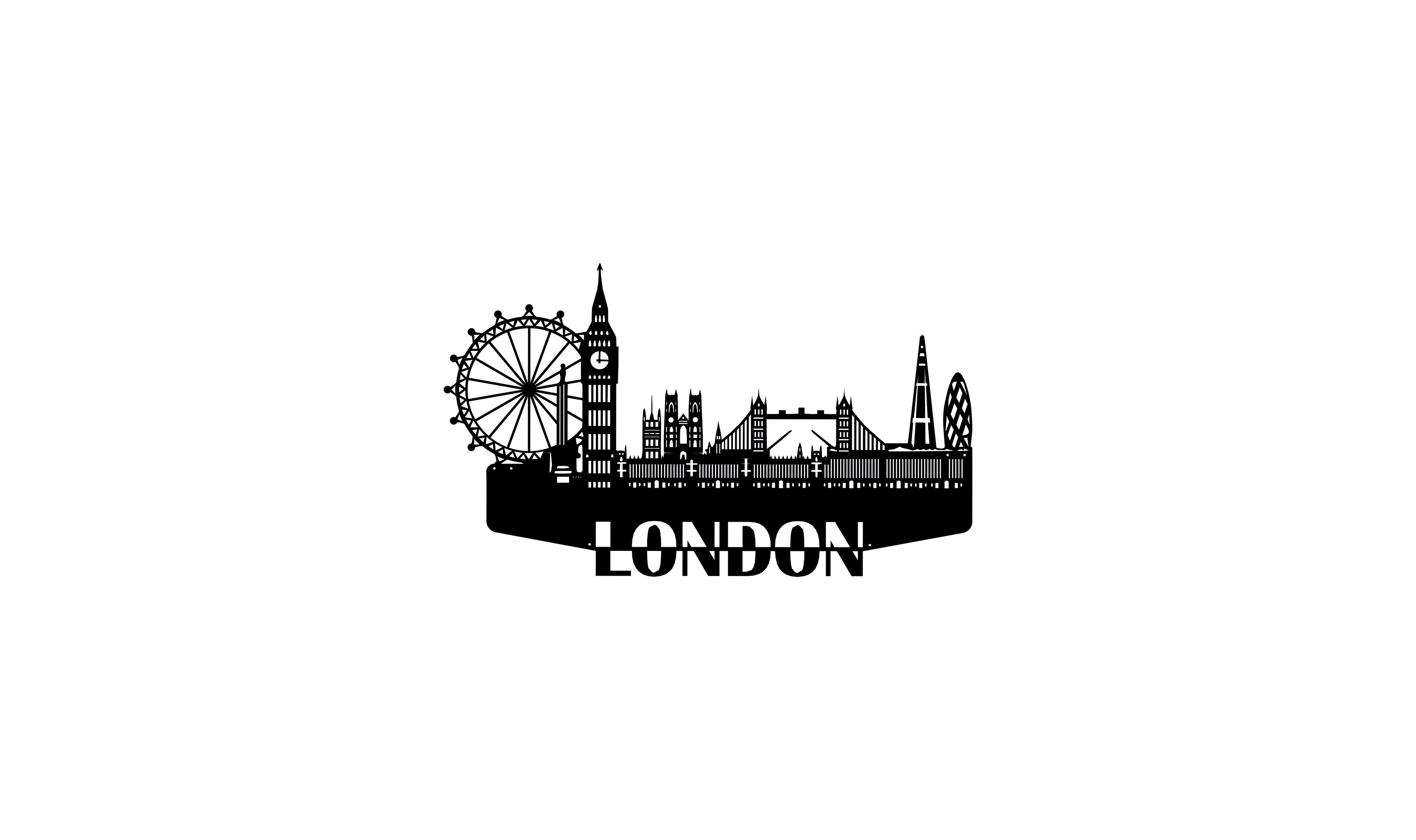Londra Temalı Dekoratif Metal Tablo