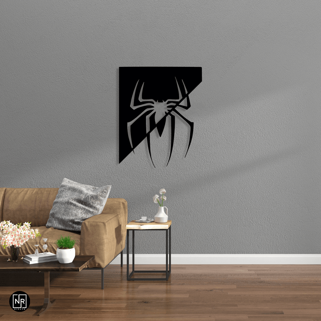 Spider Decorative Metal Wall Painting