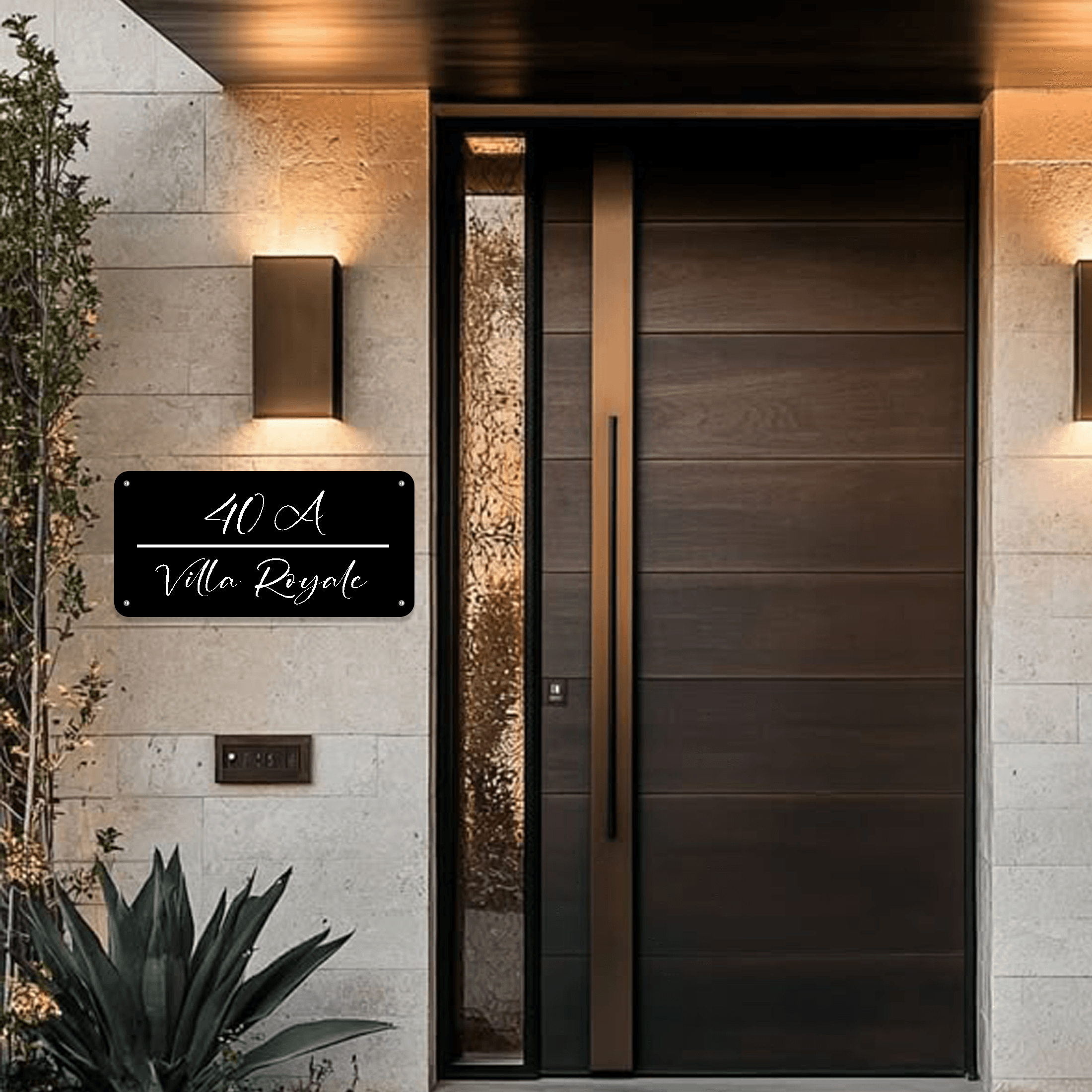 Personalized Address Sign Metal Design