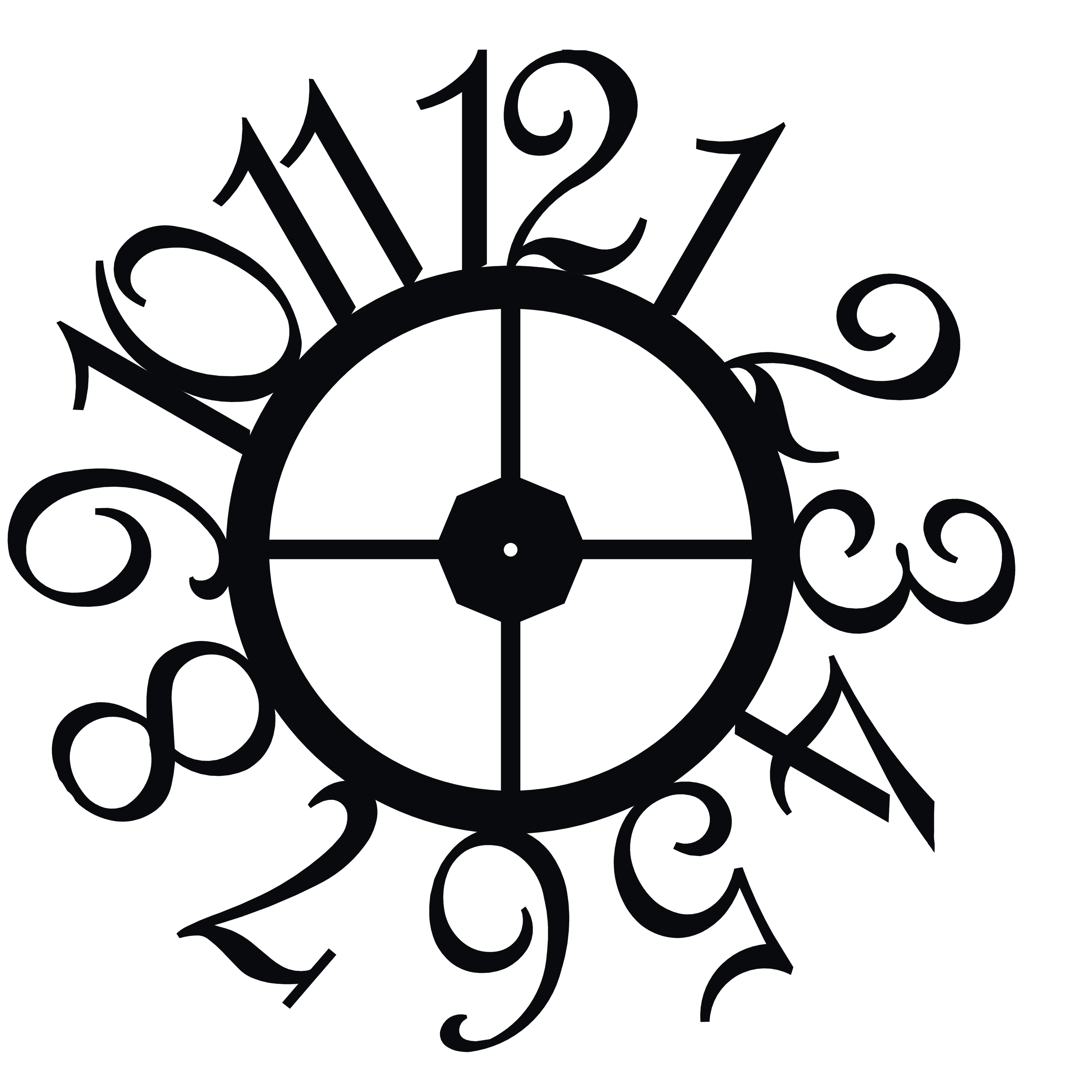 Classic Metal Wall Clock